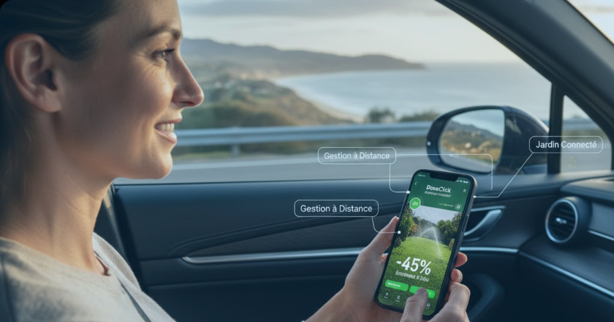 Arrosage automatique connecte jardin intelligent domotique maroc Domoclick